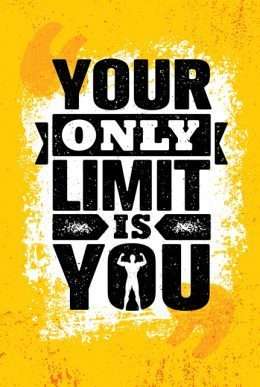 Tranh động lực your only limit is you 3-3132