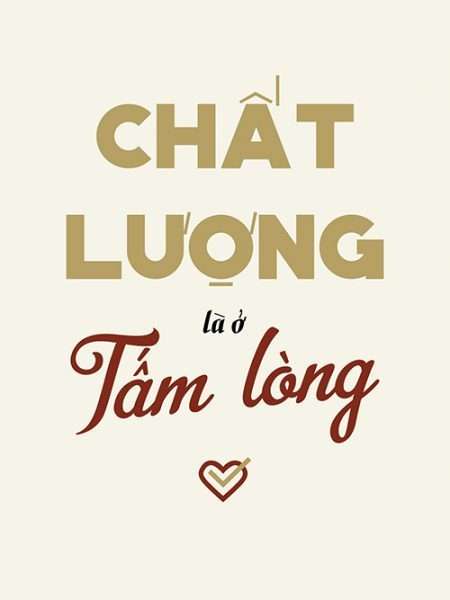 Tranh in slogan chat luong la o tam long 3-3043