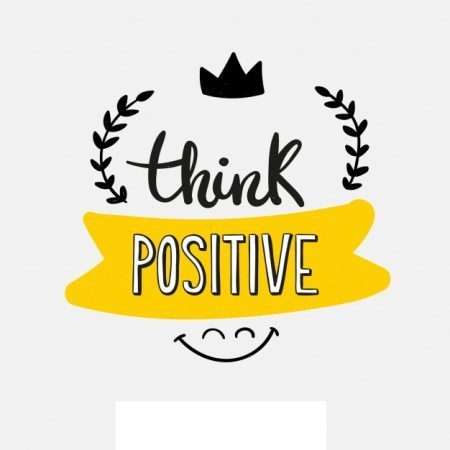 Tranh in think positive 3-3010