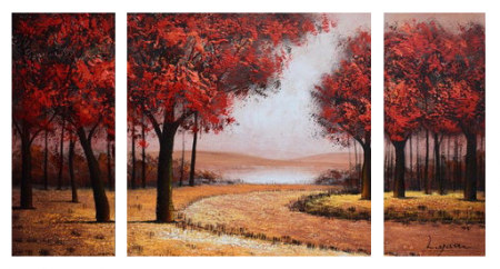 Bức tranh in mùa thu và con đường 4-9043