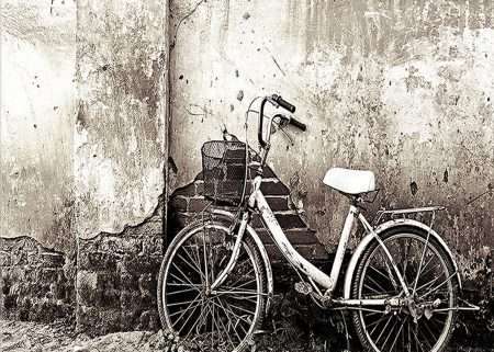 Tranh in nghệ thuật xe đạp cũ cổ điển 4-8043