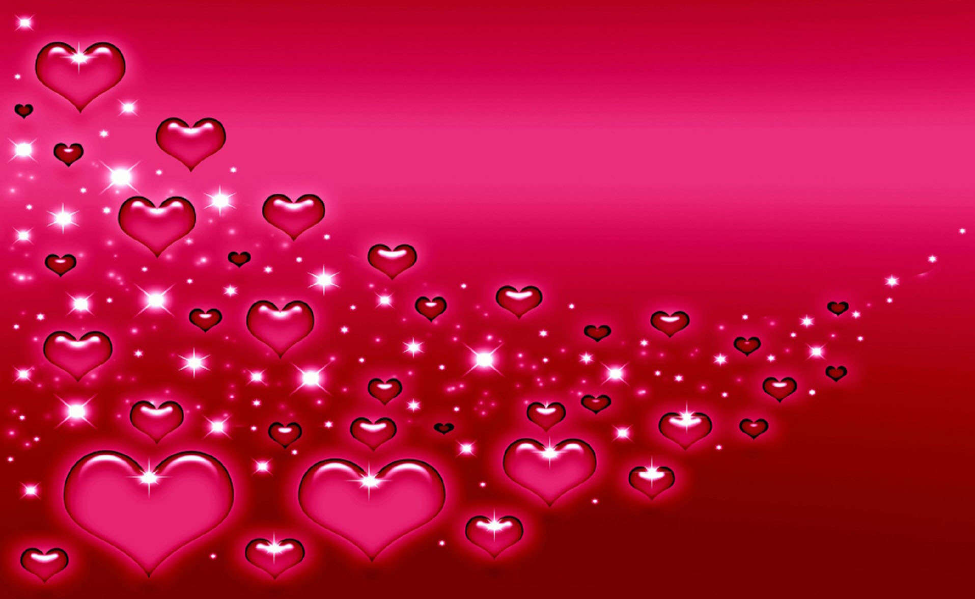 Tranh in nghệ thuật trái tim màu hồng 4-3040