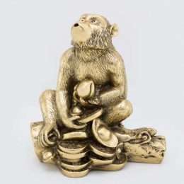 tượng phong thủy Khỉ màu đồng 7-5002